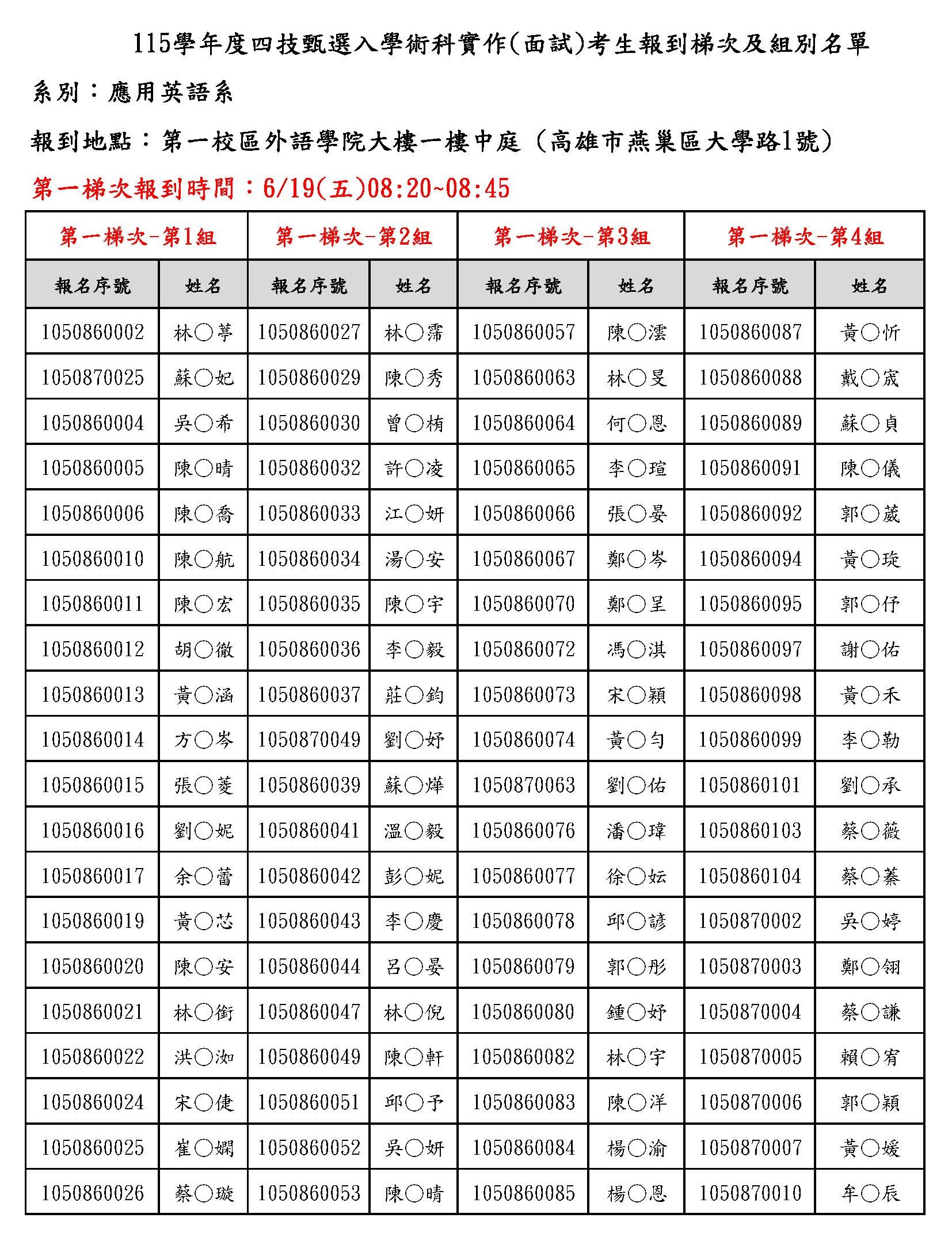 第一梯次